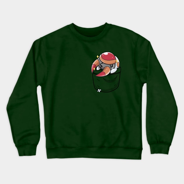 Pocket Shiny Cute Bug Crewneck Sweatshirt by TechraPockets